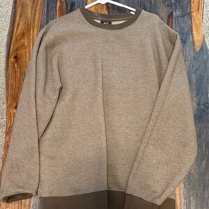 RVCA Men's Taupe Crewneck Sweater